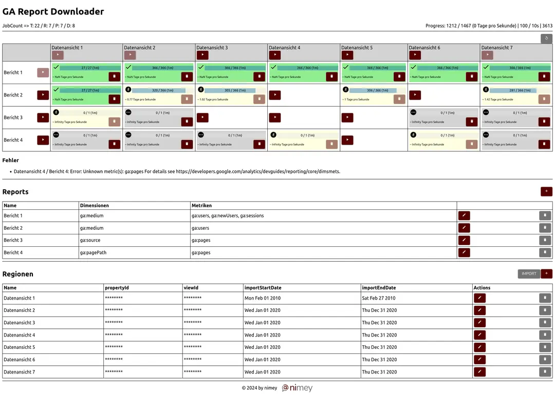 GA Report Downloader